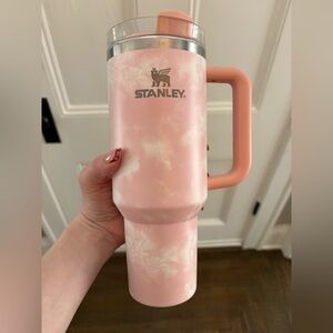 Stanley Marble Pink stainless steel tumbler, 40 ounces. Smoke free home.